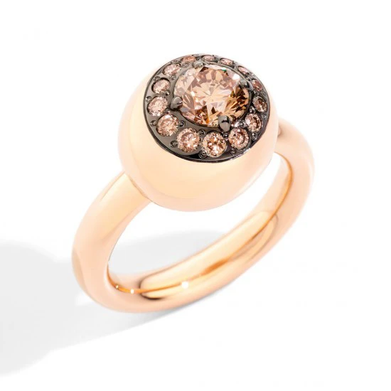 POMELLATO ANELLO NUVOLA diamante brown 1 ct