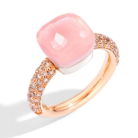 POMELLATO ANELLO NUDO QUARZO ROSA CLASSIC