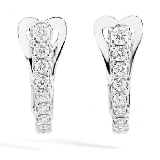 Rosas 1945 Orecchini fantasia a monachella Anniversary, oro bianco 18 kt e diamanti 110