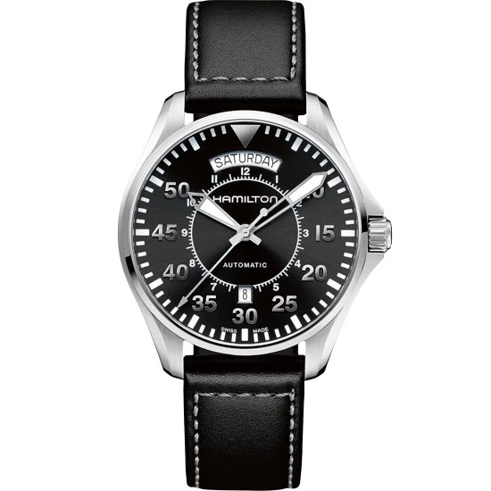 HAMILTON KHAKI AVIATION PILOT DAY DATE AUTO