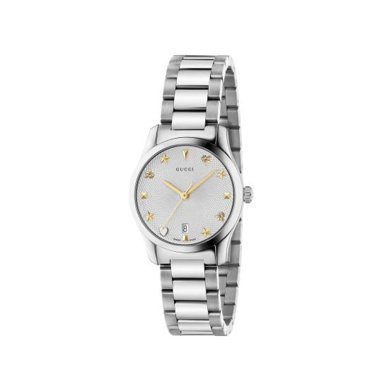 GUCCI OROLOGIO G-TIMELESS ICONIC quadrante argentato guilloché