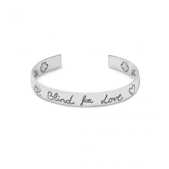 Gucci bracciale Blind for Love argento