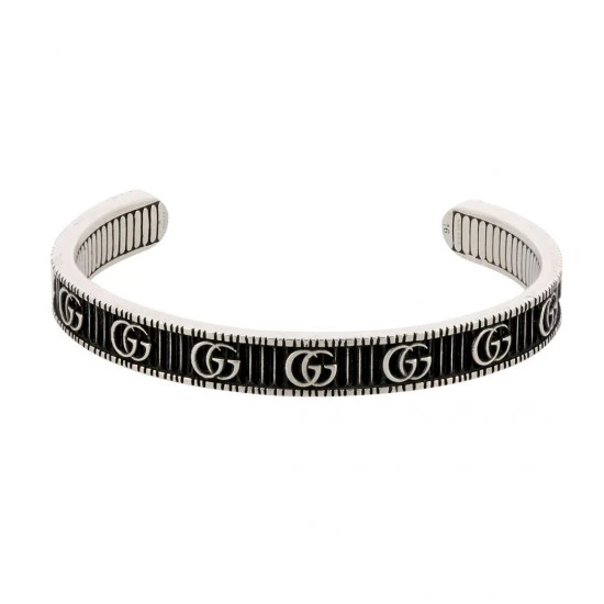 GUCCI Bracciale con Doppia G in argento